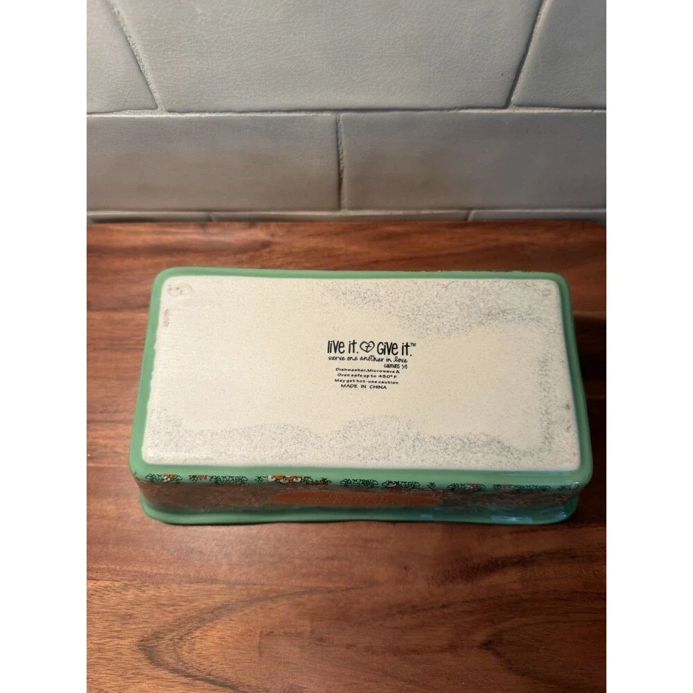 Ceramic Bread Pan Psalm 34:8 Bake Friends